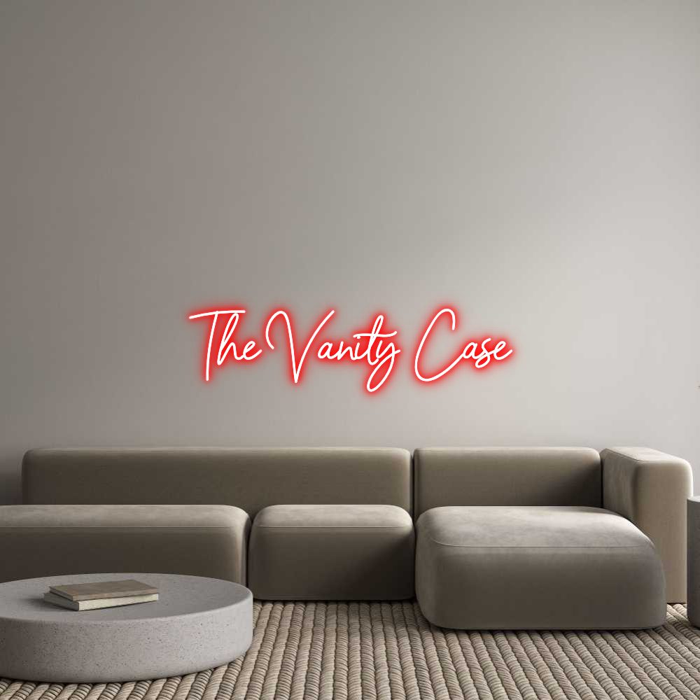 Custom Neon Sign Online Editor The Vanity Case