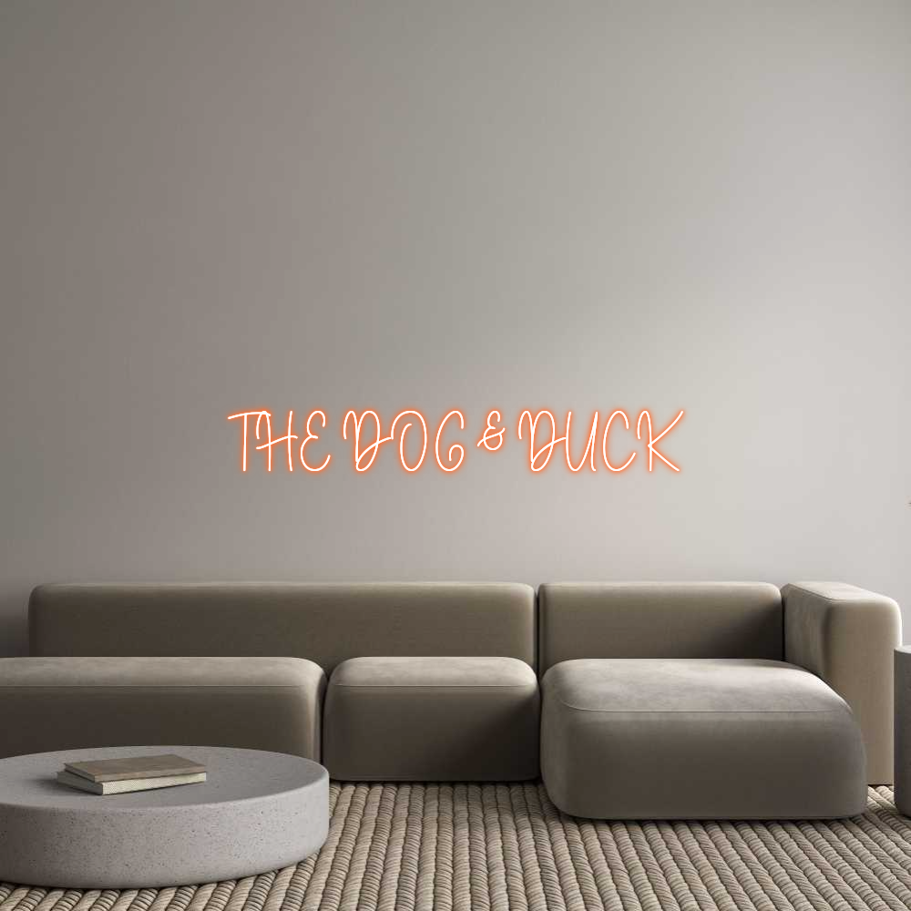 Custom Neon Sign Online Editor THE DOG & DUCK