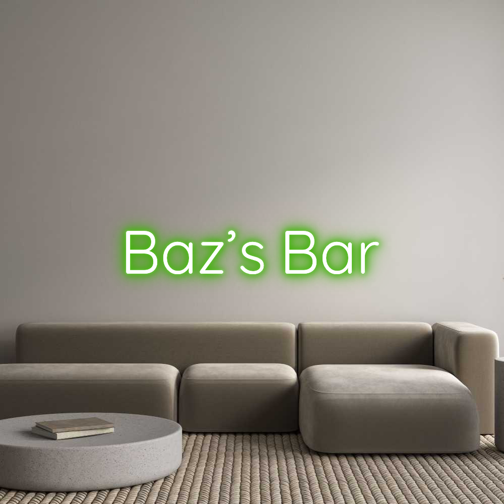 Custom Neon Sign Online Editor Baz’s Bar
