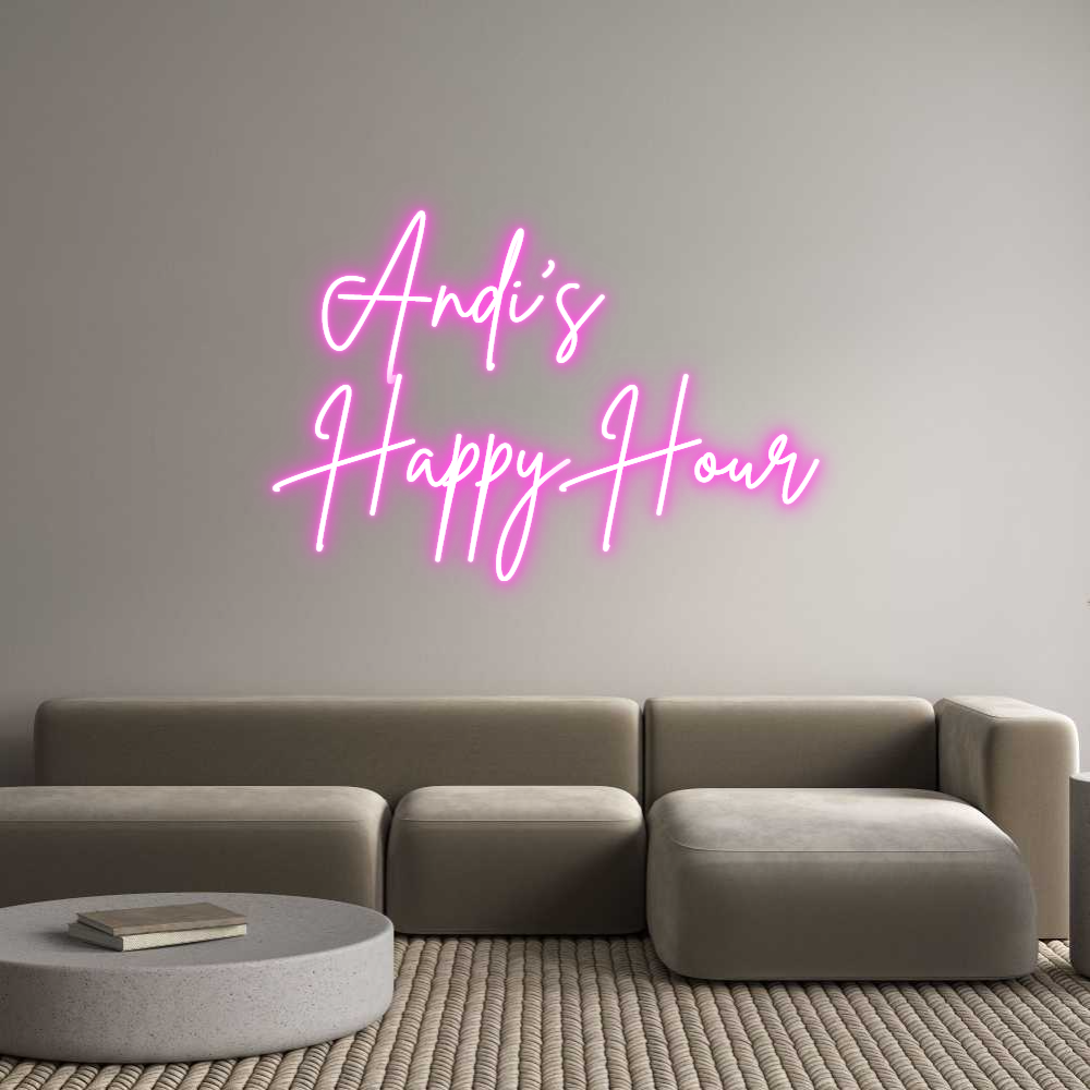 Custom Neon Sign Online Editor Andi's
Happy...