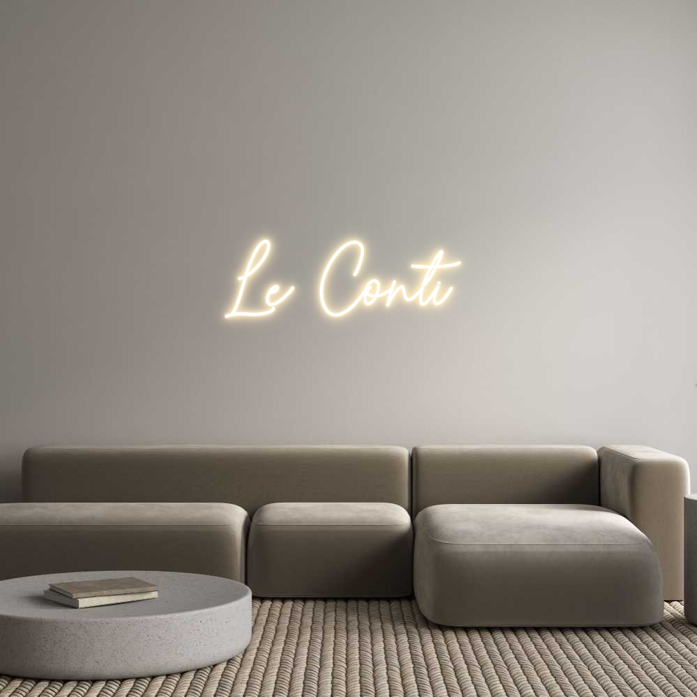 Custom Neon Sign Online Editor Le Conti