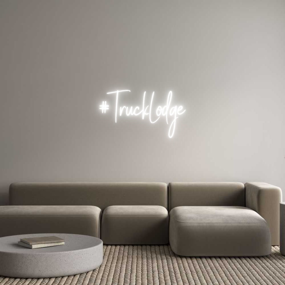 Benutzerdefinierter Online-Editor für Neonschilder #TruckLodge