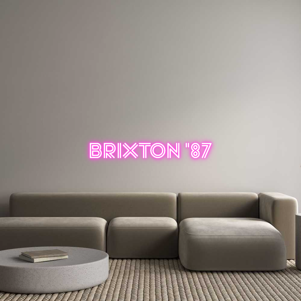 Custom Neon Sign Online Editor Brixton '87