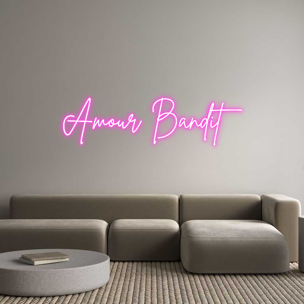 Custom Neon Sign Online Editor Amour Bandit