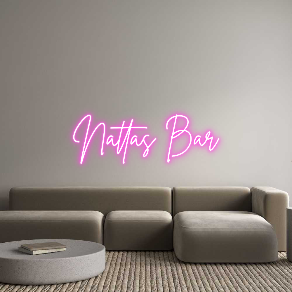 Custom Neon Sign Online Editor Nattas Bar