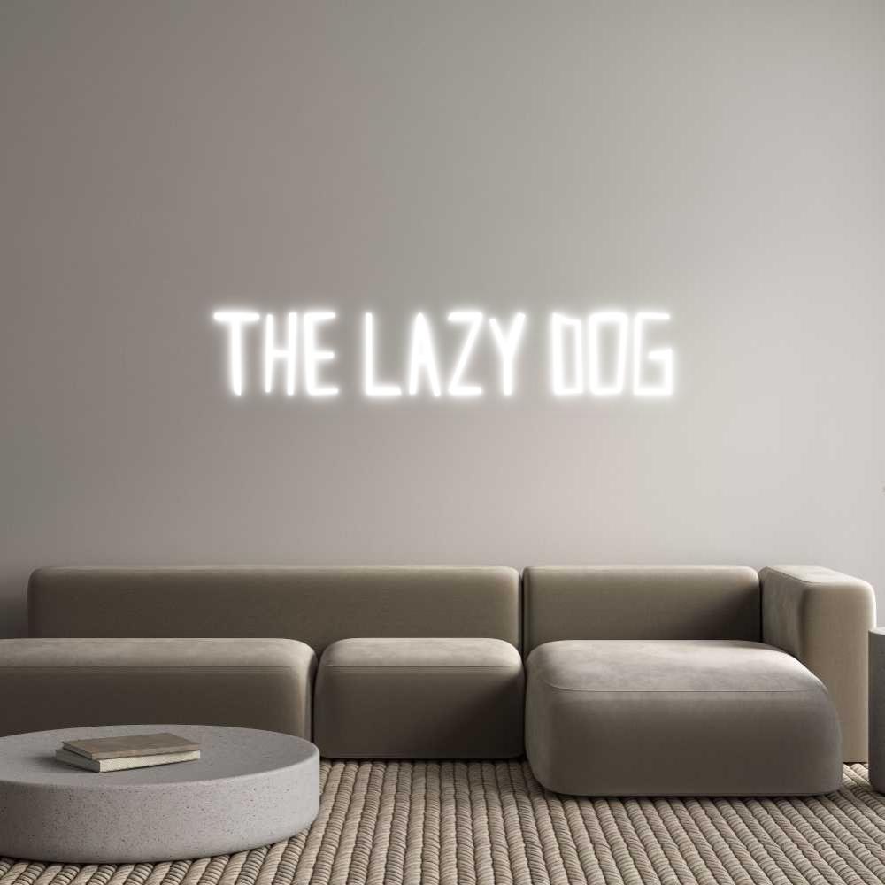 Custom Neon Sign Online Editor The Lazy Dog