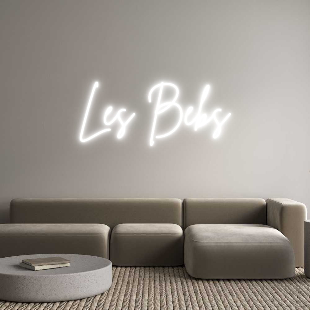 Custom Neon Sign Online Editor Les Bebs