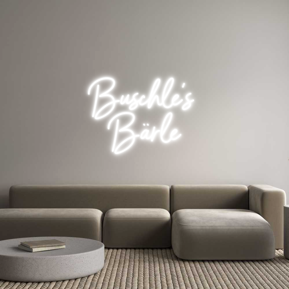 Custom Neon Sign Online Editor Buschle's 
B...