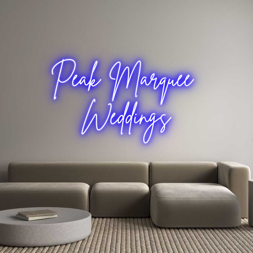 Editor on-line de letreiros de neon personalizados Peak Marquee ...