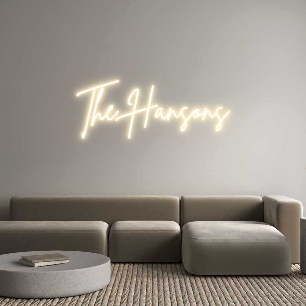 Custom Neon Sign Online Editor The Hansons