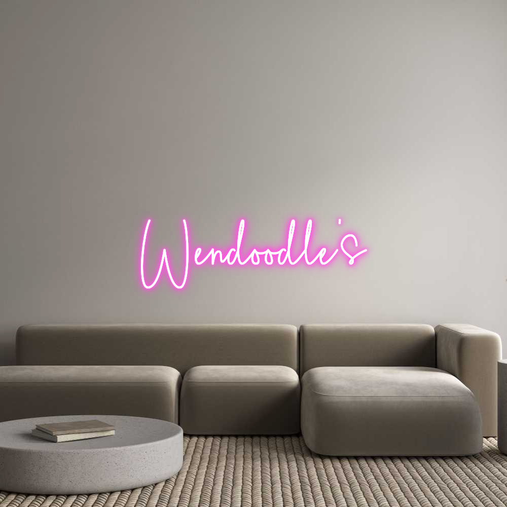 Custom Neon Sign Online Editor Wendoodle's
