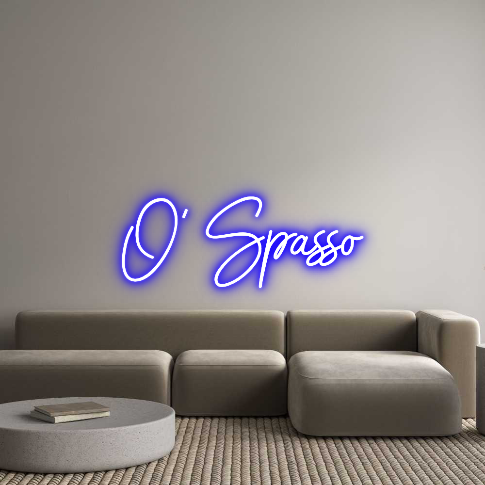 Custom Neon Sign Online Editor O' Spasso
