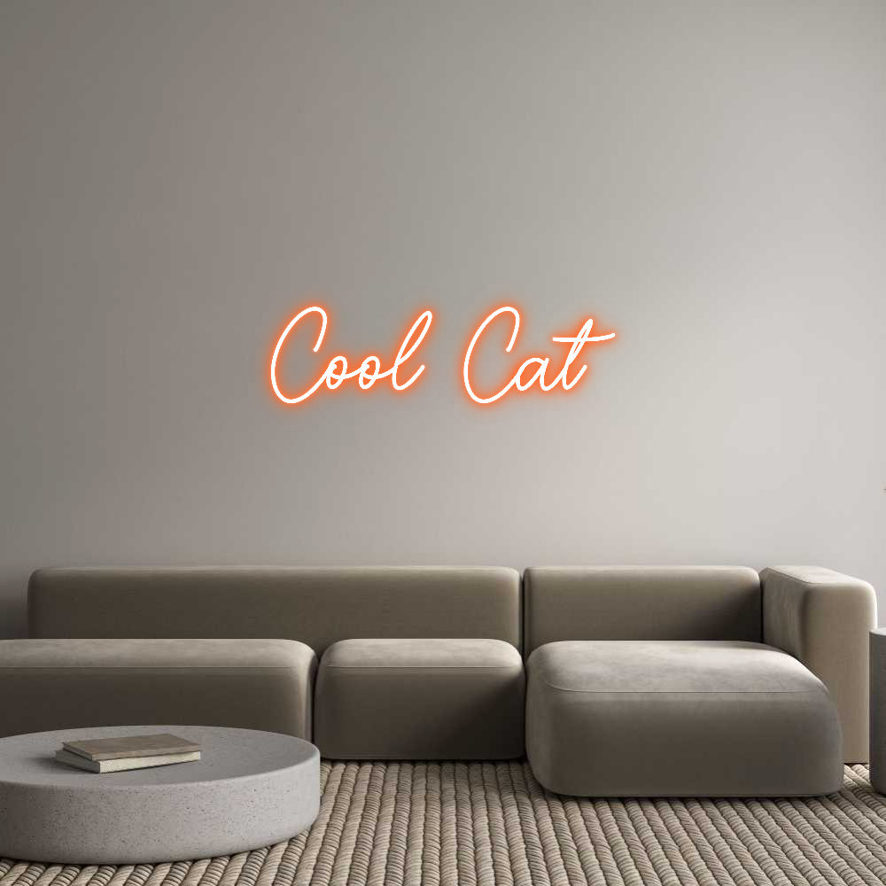 Custom Neon Sign Online Editor Cool Cat