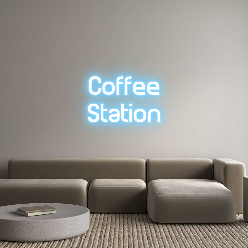 Custom Neon Sign Online Editor Coffee
Station