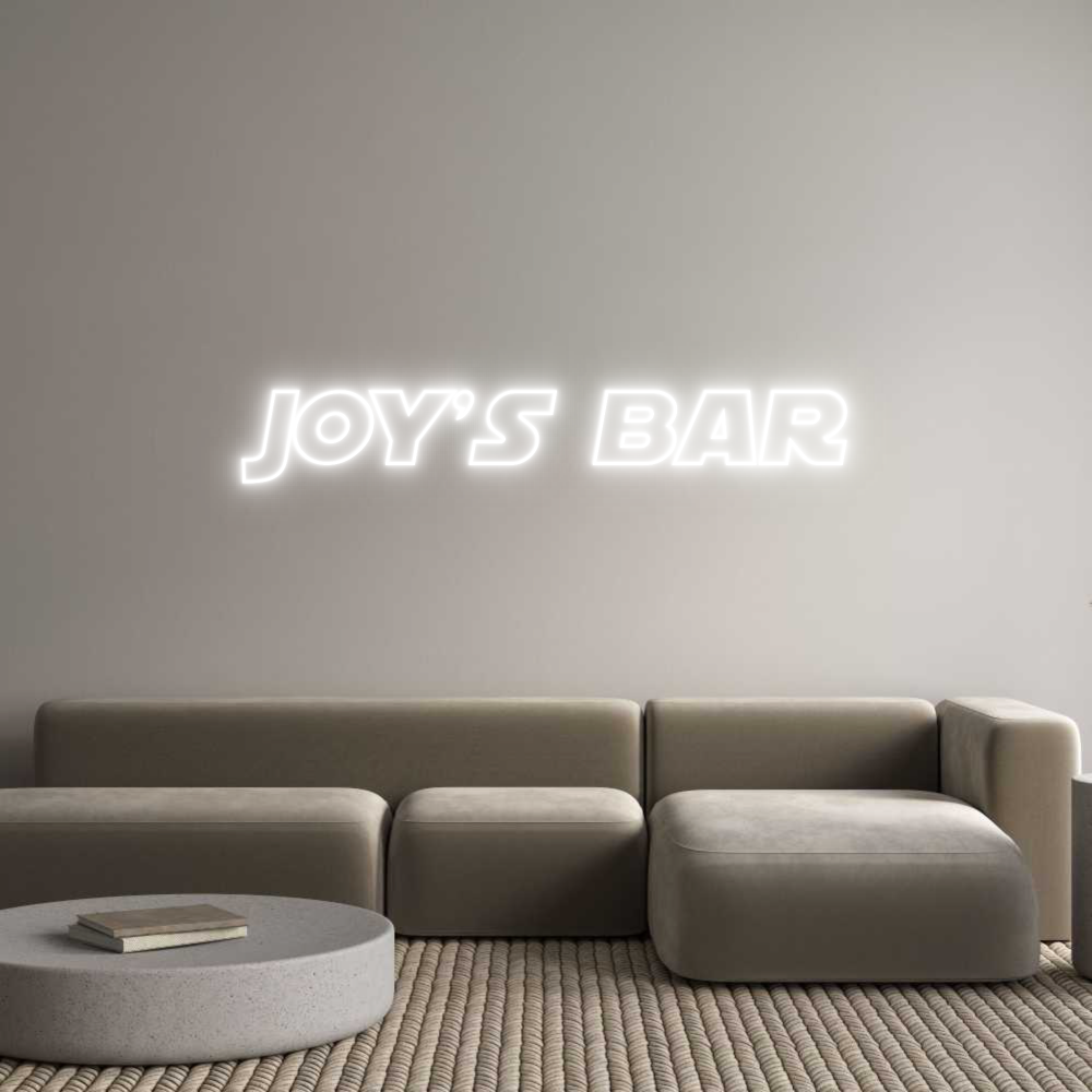 Custom Neon Sign Online Editor Joy's Bar