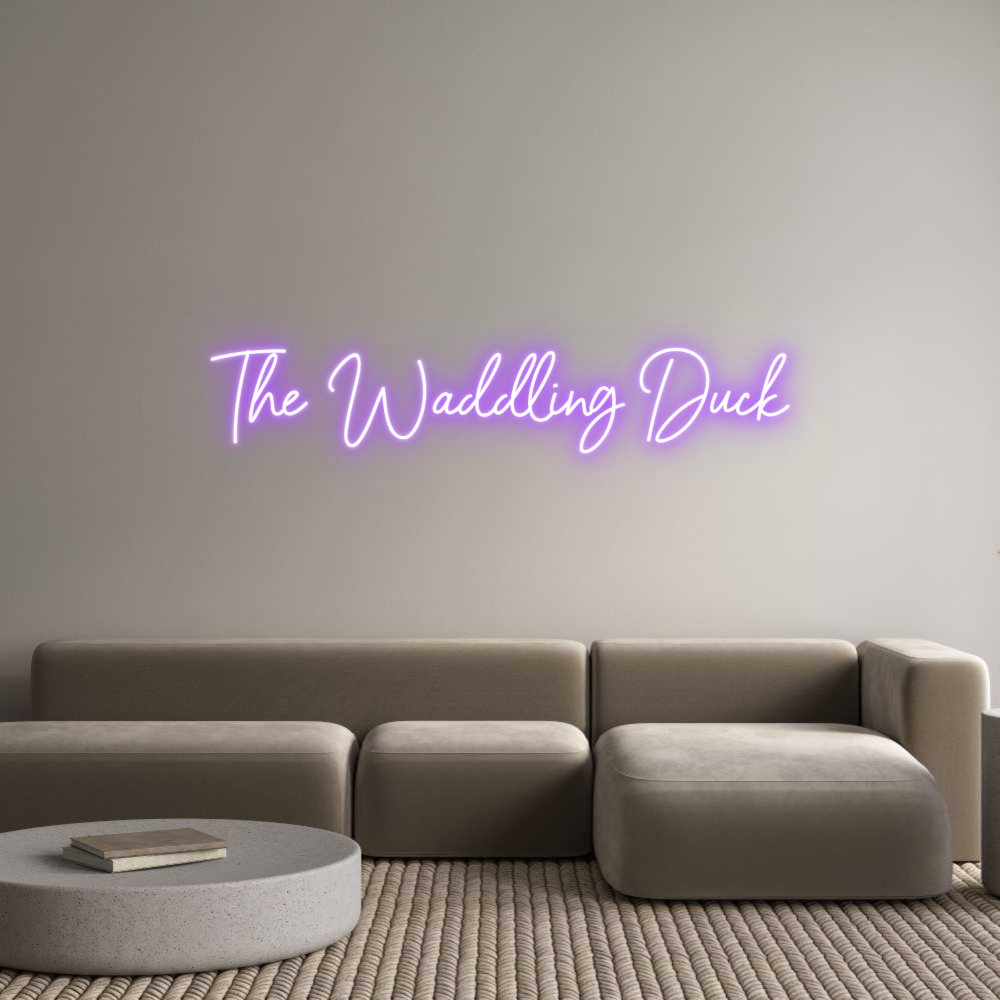 Custom Neon Sign Online Editor The Waddling ...