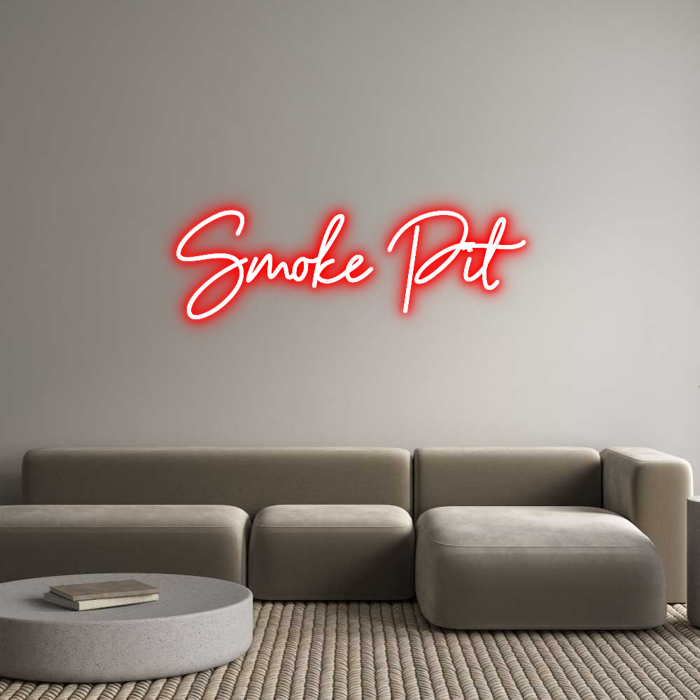 Custom Neon Sign Online Editor Smoke Pit
