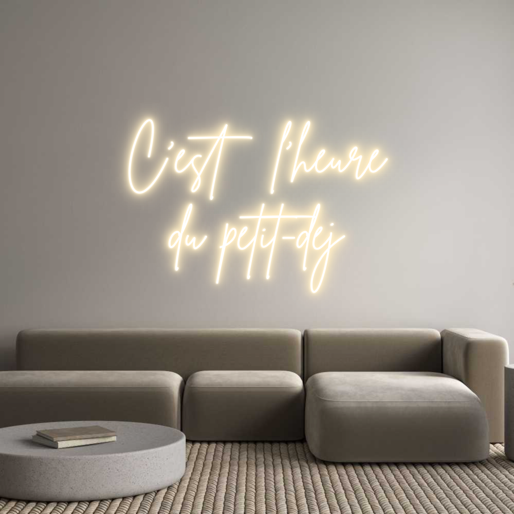 Custom Neon Sign Online Editor C'est l'heure...