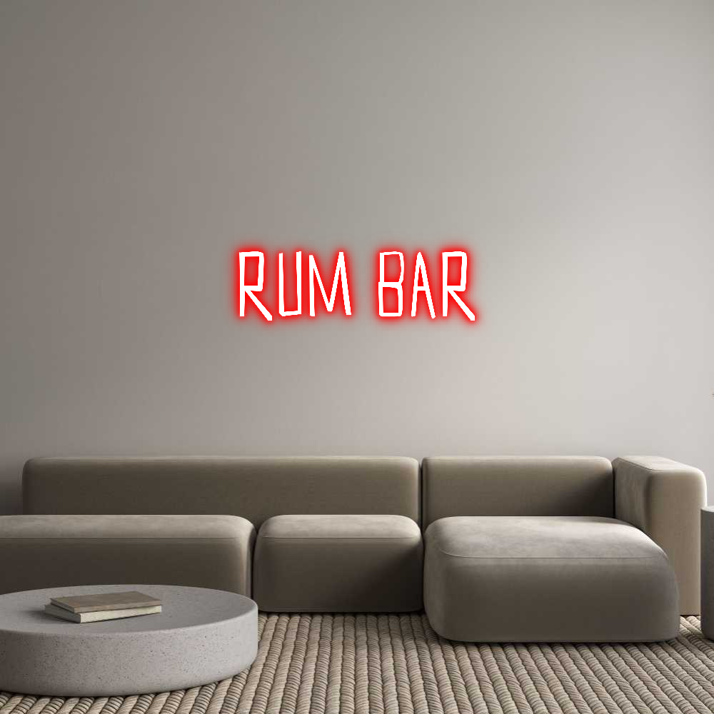 Custom Neon Sign Online Editor Rum Bar