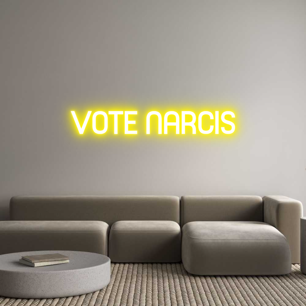Custom Neon Sign Online Editor VOTE NARCIS