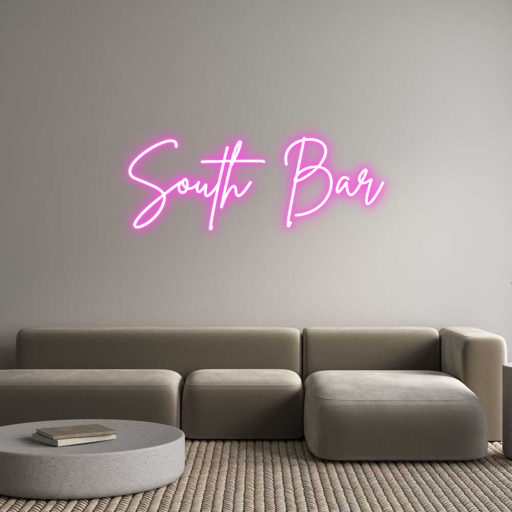 Custom Neon Sign Online Editor South Bar