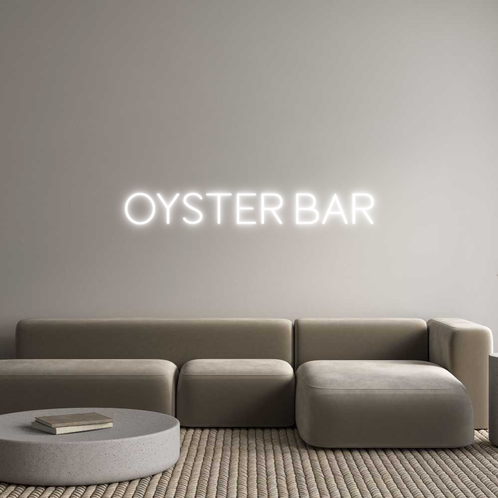 Benutzerdefinierter Neonschild-Online-Editor OYSTER BAR