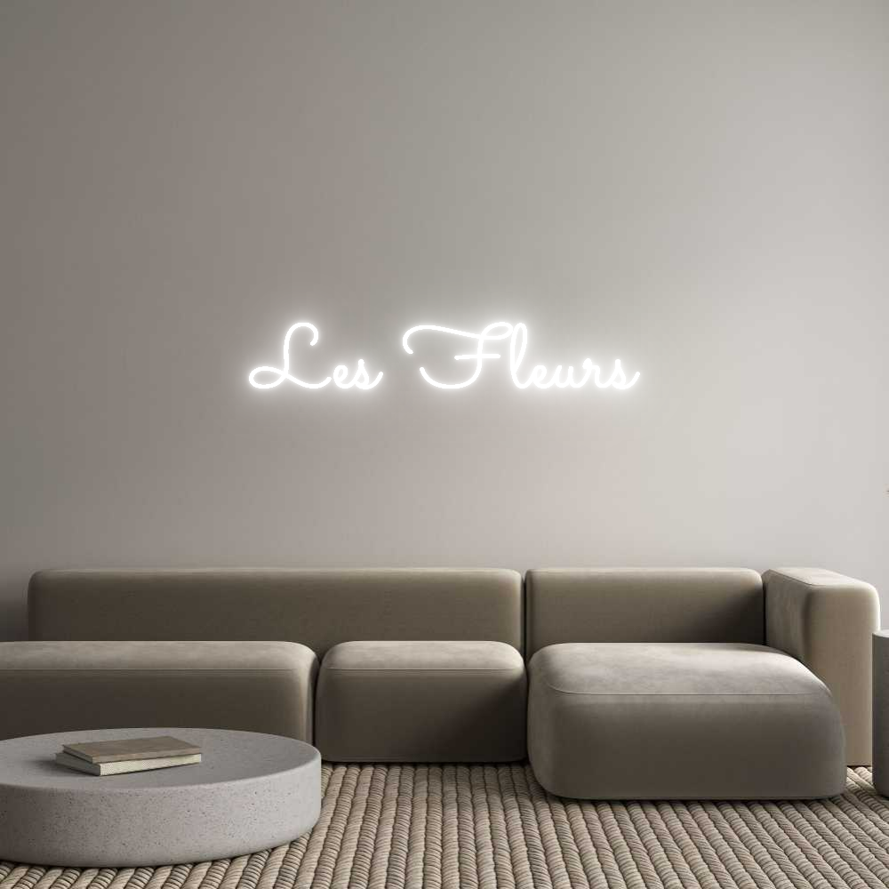Custom Neon Sign Online Editor Les Fleurs