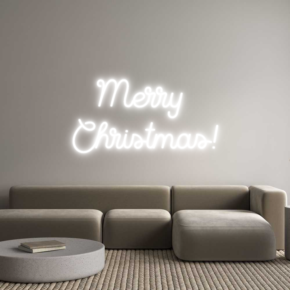 Custom Neon Sign Online Editor Merry 
Chris...