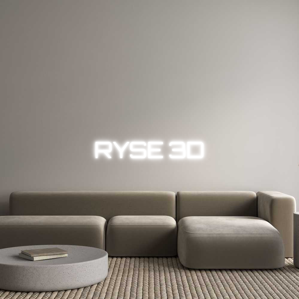 Custom Neon Sign Online Editor RYSE 3D