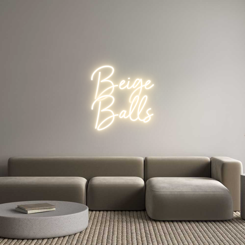 Custom Neon Sign Online Editor Beige
Bollar