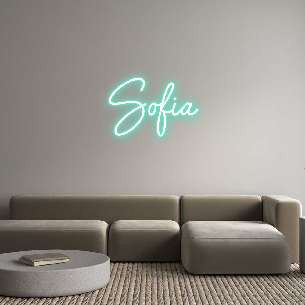 Custom Neon Sign Online Editor Sofia