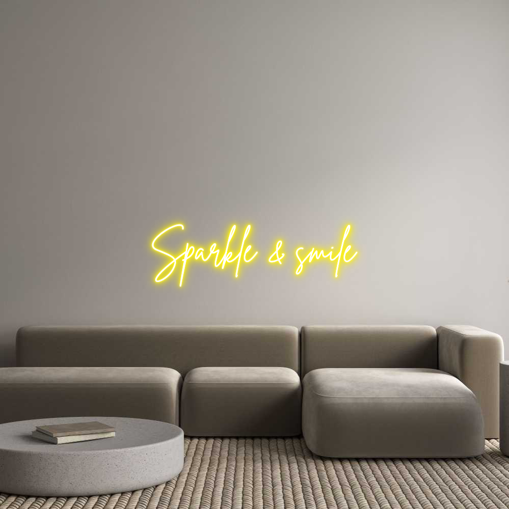 Custom Neon Sign Online Editor Sparkle & smile