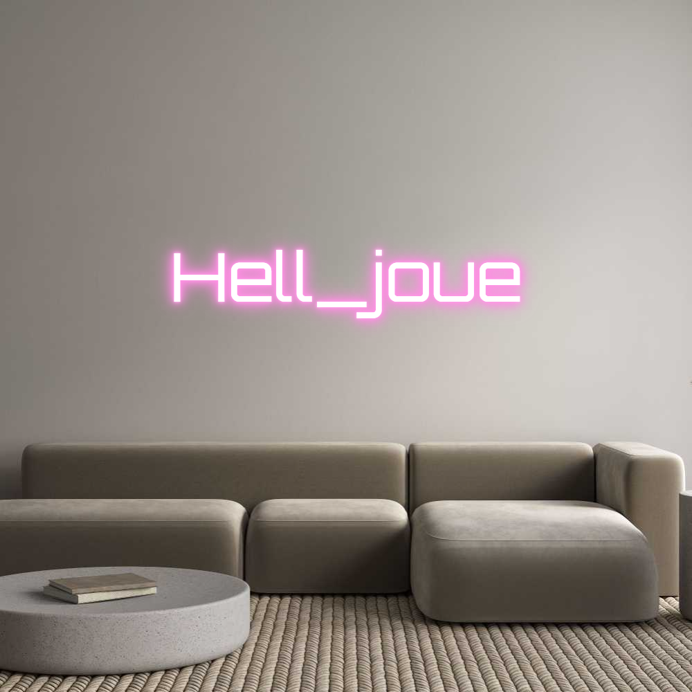 Custom Neon Sign Online Editor Hell_joue