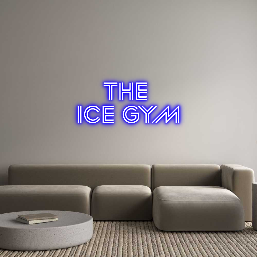 Custom Neon Sign Online Editor THE 
ICE GYM