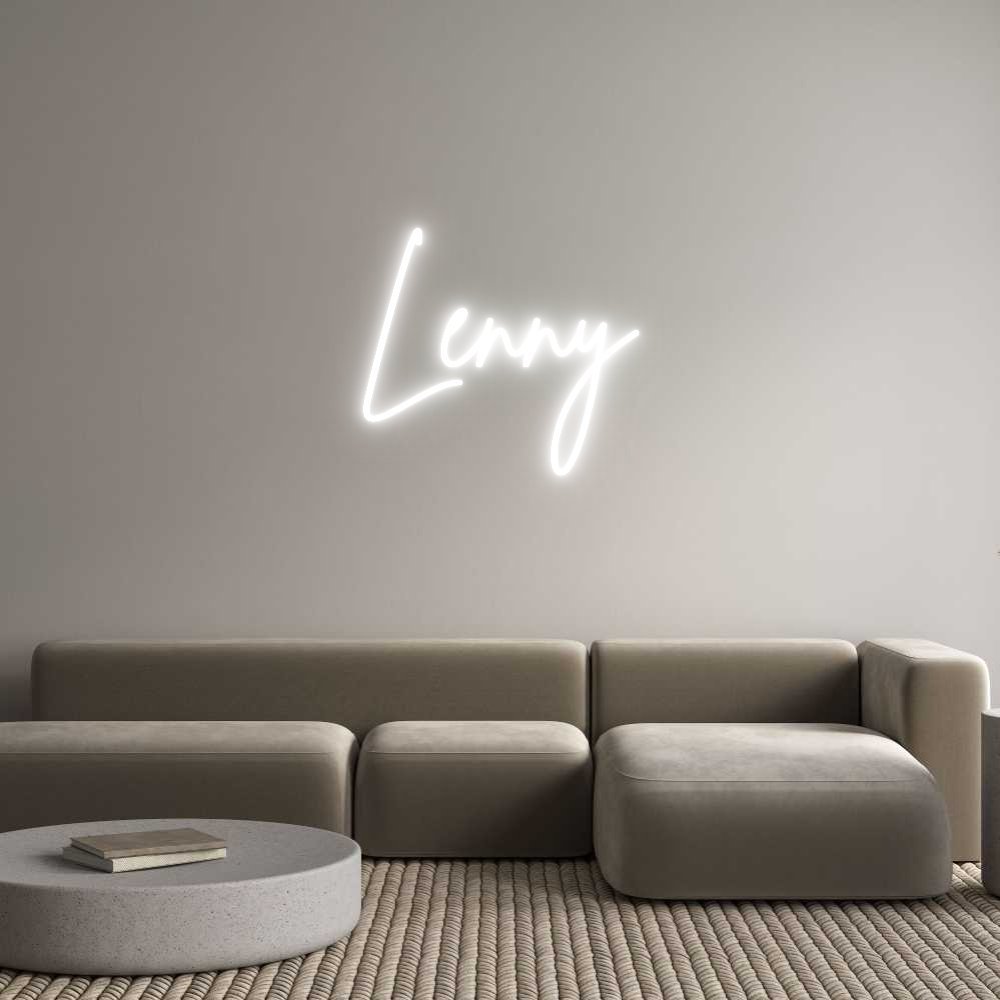 Custom Neon Sign Online Editor Lenny