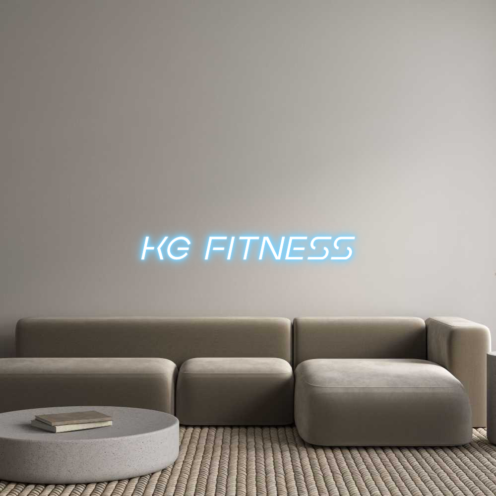 Custom Neon Sign Online Editor KG Fitness