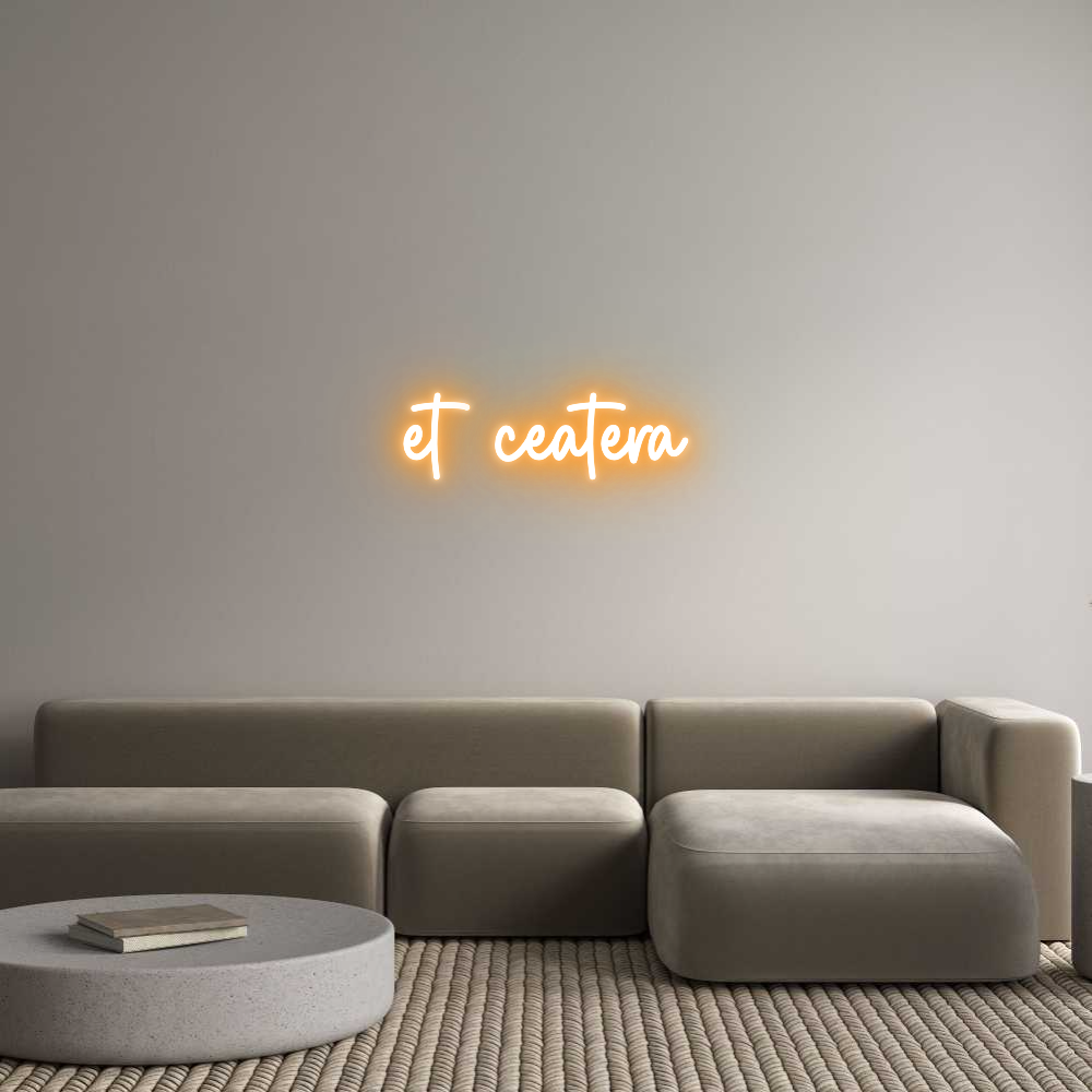 Custom Neon Sign Online Editor et ceatera