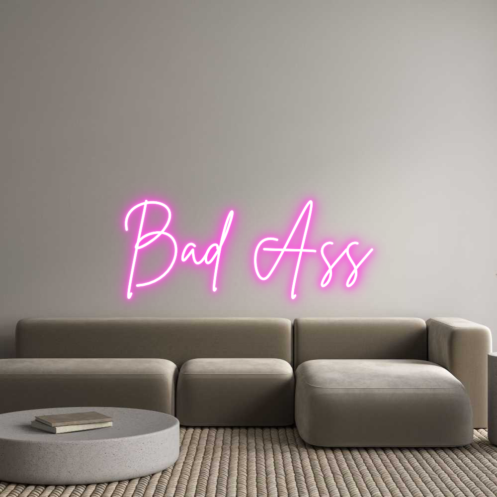 Custom Neon Sign Online Editor Bad Ass