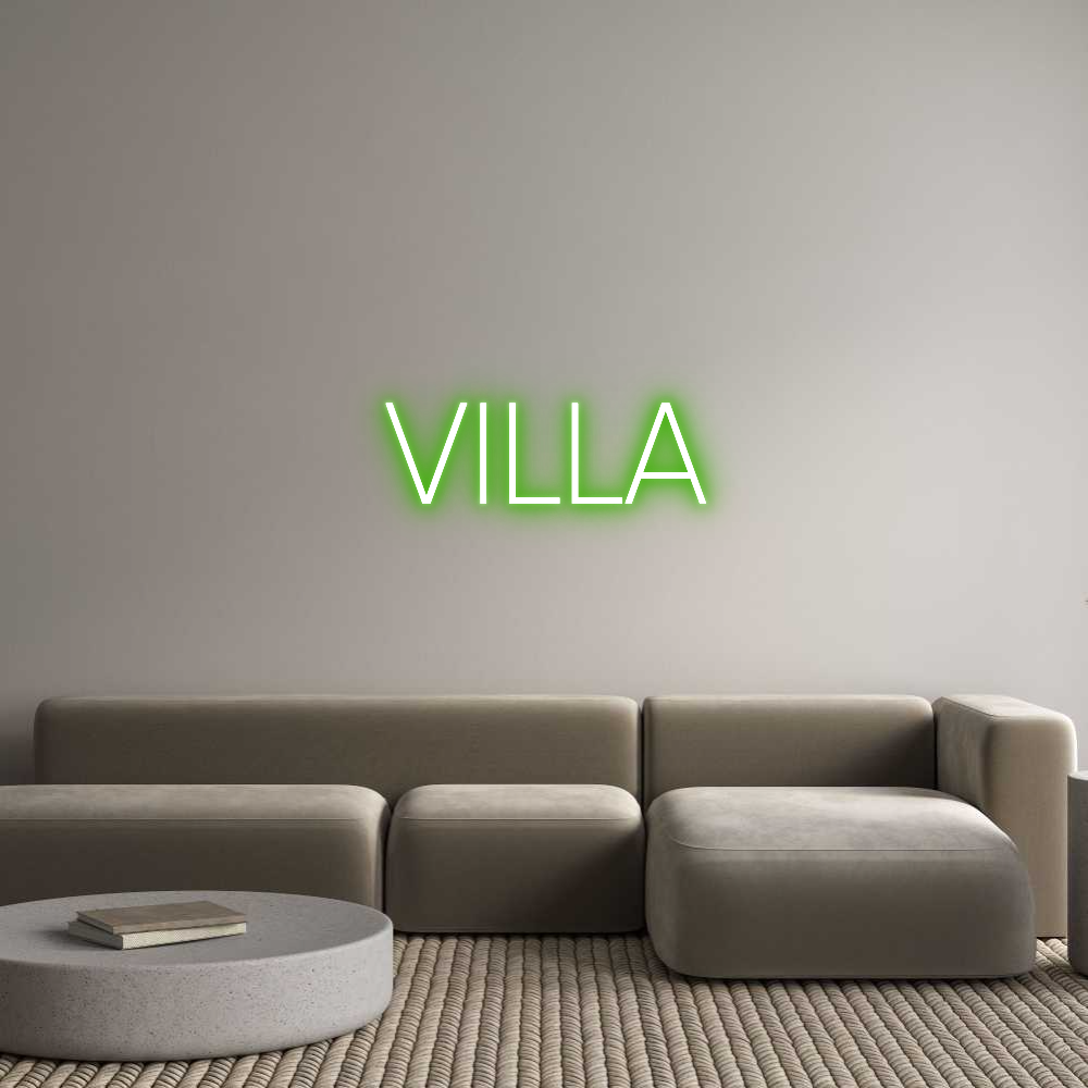 Custom Neon Sign Online Editor VILLA
