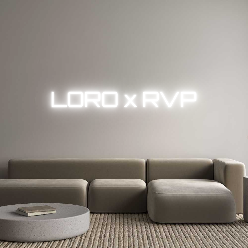 Custom Neon Sign Online Editor LORO x RVP