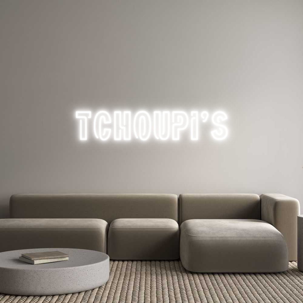 Custom Neon Sign Online Editor Tchoupi's