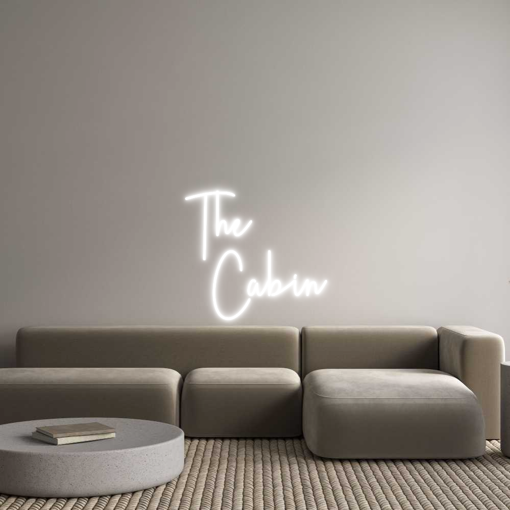 Custom Neon Sign Online Editor The
  Cabin