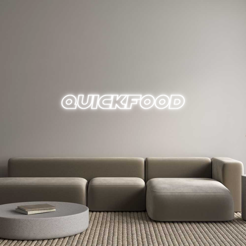 Custom Neon Sign Online Editor QuickFood