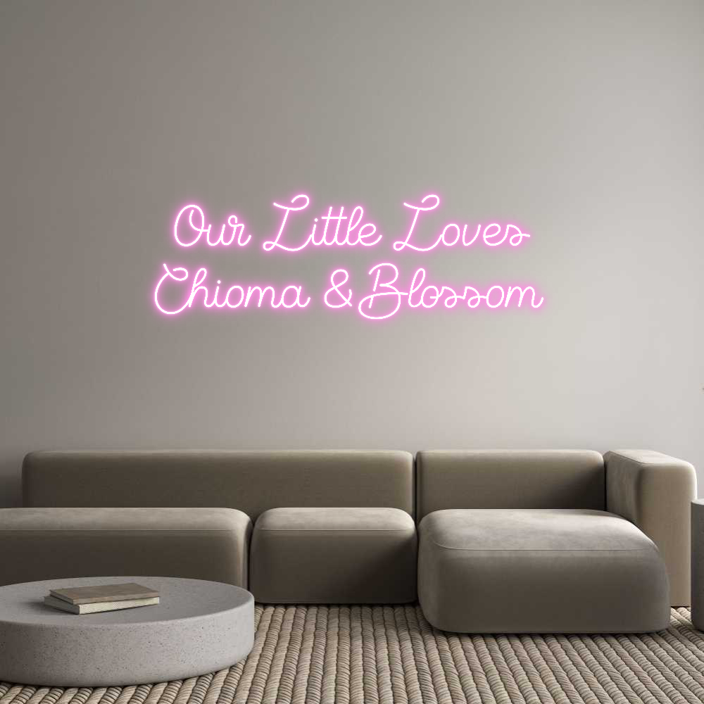 Custom Neon Sign Online Editor Vores lille Lo...