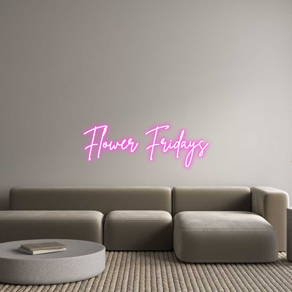 Custom Neon Sign Online Editor Flower Fridays