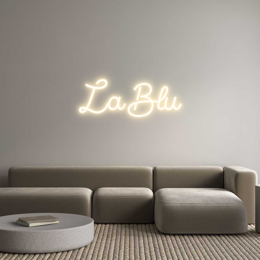 Custom Neon Sign Online Editor La Blu