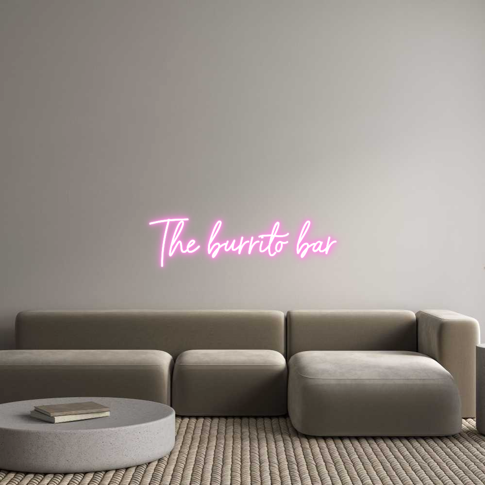 Custom Neon Sign Online Editor The burrito b...