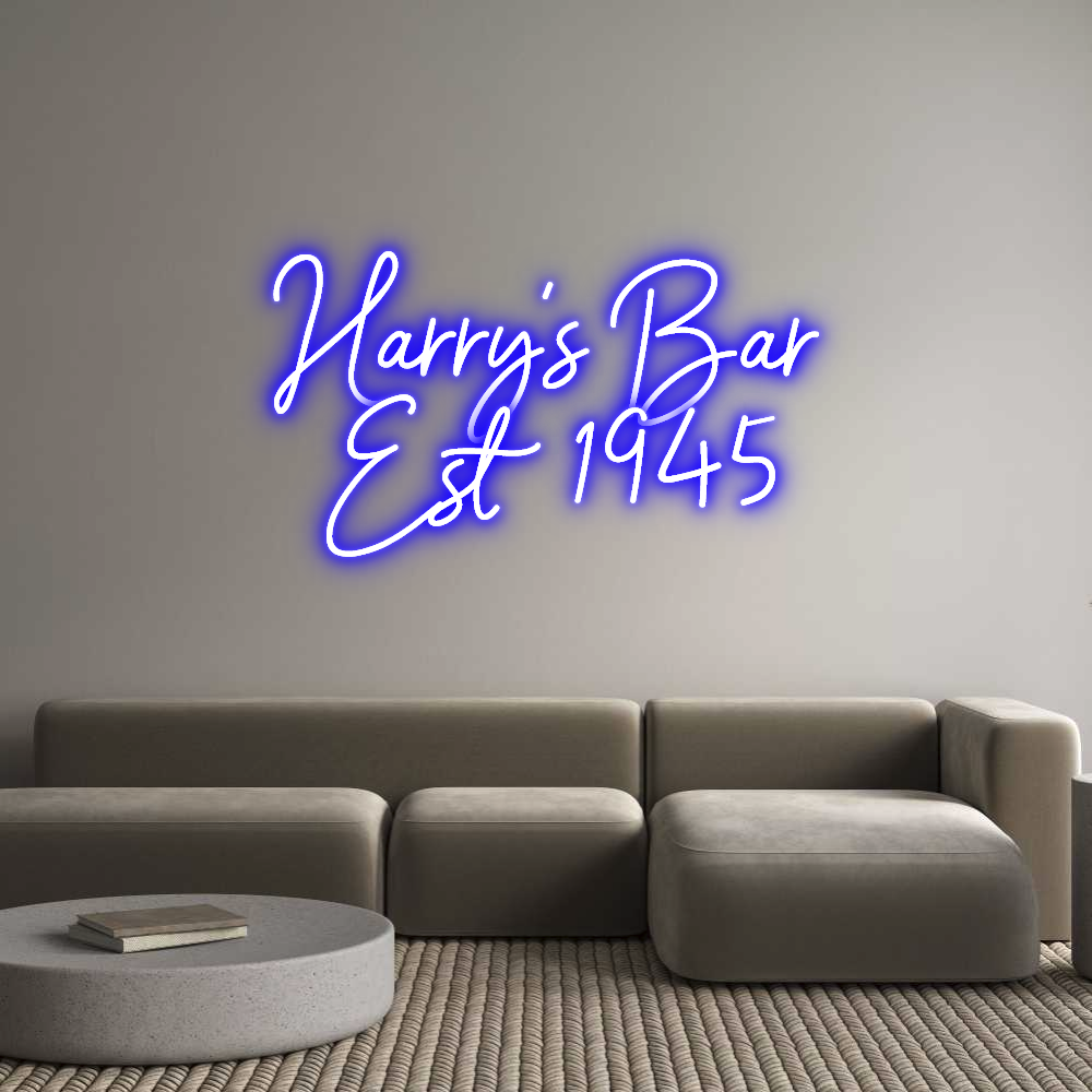 Custom Neon Sign Online Editor Harry's Bar
...