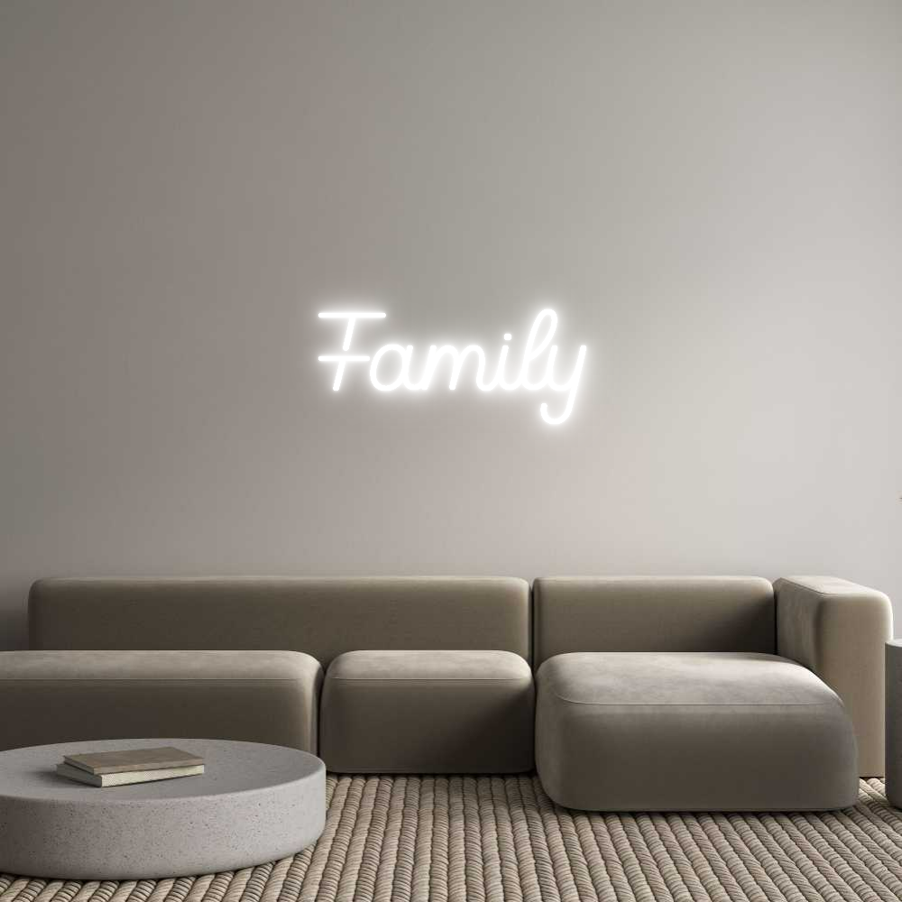 Custom Neon Sign Online Editor Family