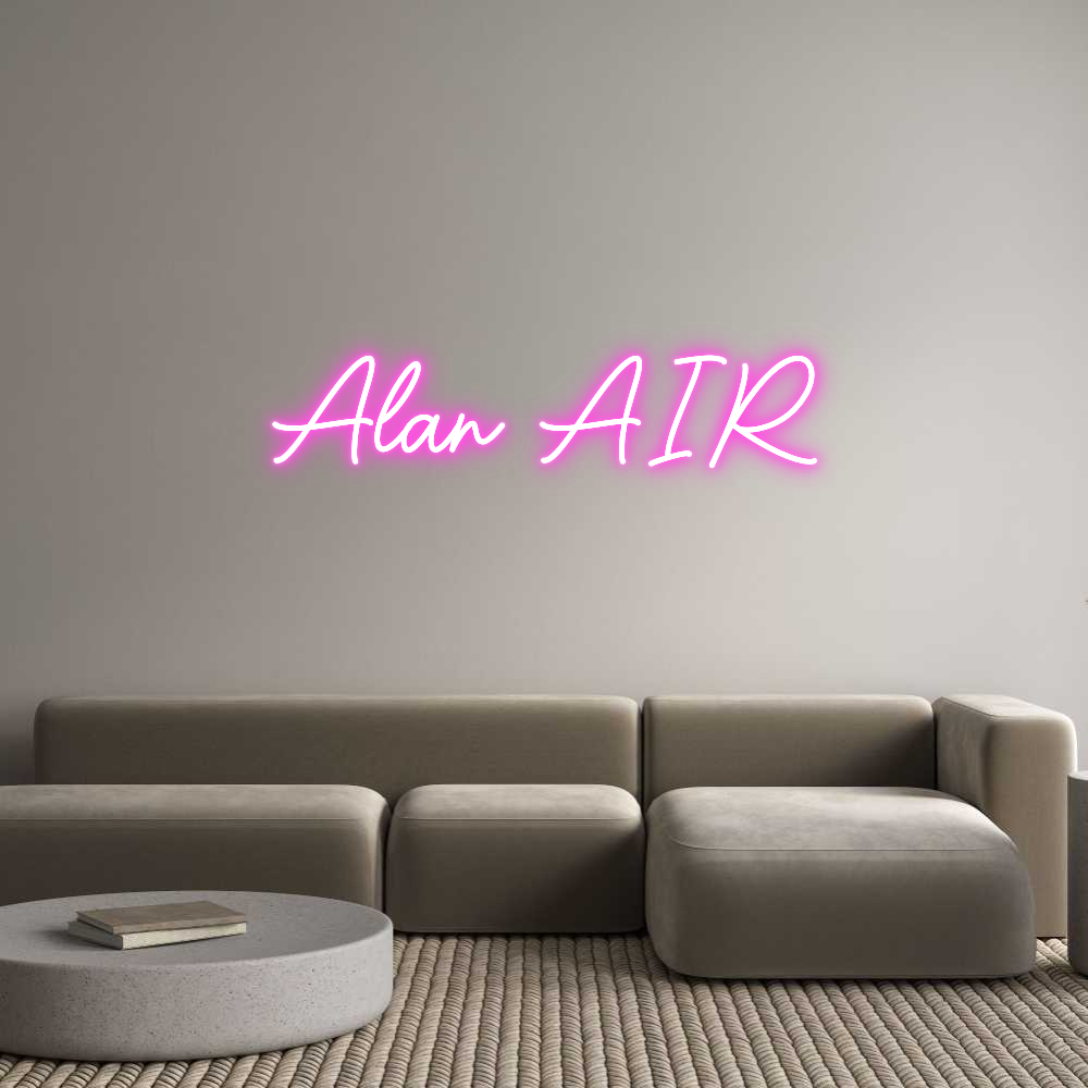 Custom Neon Sign Online Editor Alan AIR